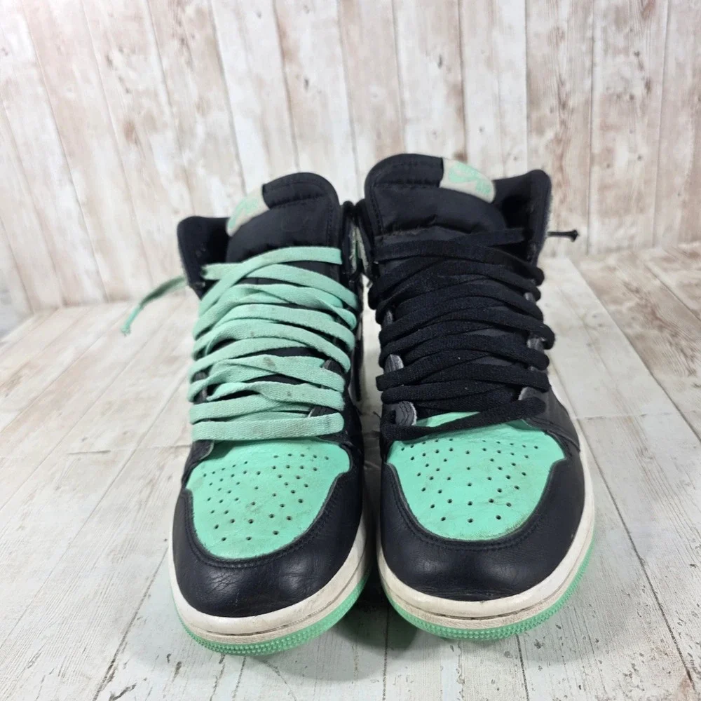 Nike‎ Air Jordan 1 Retro High OG Green Glow Black White DZ5485-130 Mens Size 8.5